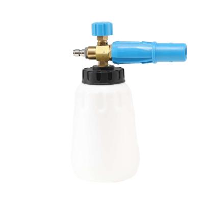 China PP/brass XUNCHI Foaming Snow Tool Jet Car Wash Bottle High Pressure Water Sprayer Lance Foam Cannon for sale