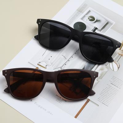 China 2022 Fashion Sunglasses Trendy Fashion Rivet Shading TR90 Classic Customized Polarized Sunglasses For Women Men for sale