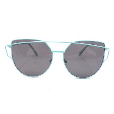 China Amazon Environmental Friendly Hot Selling Polarized Light Blue Color Metal Fashionable Sunglasses For Kids for sale