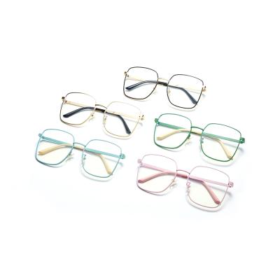 China Fashionable OM3450 Fashionable Casual Light Anti-blue Glasses Slim Oversized 2022 European and American Optical Sight Glasses for sale