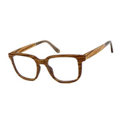 China From high quality bamboo wood eyeglasses optical frame to reading glass for sale