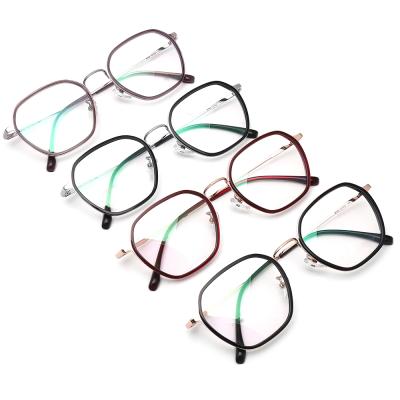 China New Fashion Acetate Metal Glass Men Reading Glasses Stylish Eyeglasses Frames for sale