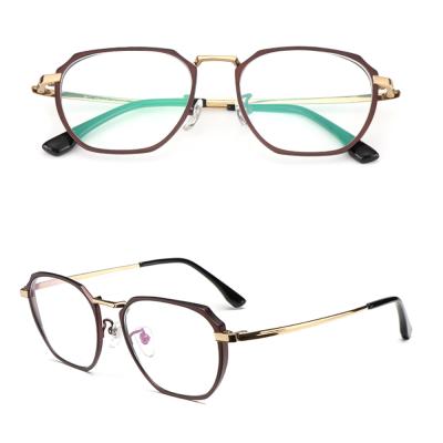 China China Golden Temple Glass Titanium Eyeglass Frames Reading Glass for sale