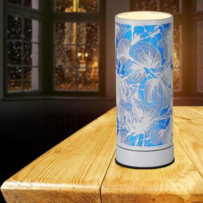 China Excellent Home Fragrance Glass Scented Melting Wax Kerosene Lamp Oil Lamp Blue and White Fragrance Electric Tart Warmer for sale