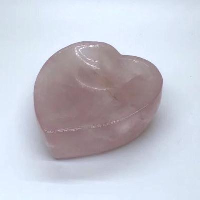 China China Product Rose Quartz Bowl Pink Crystal Love Ashtray Hot Selling Decorative Very Hot Products for sale