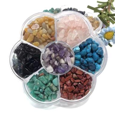 China China Polished Tumbled Stones Natural Gemstone Polished Crushed Stone (Boxed) For Wholesale for sale