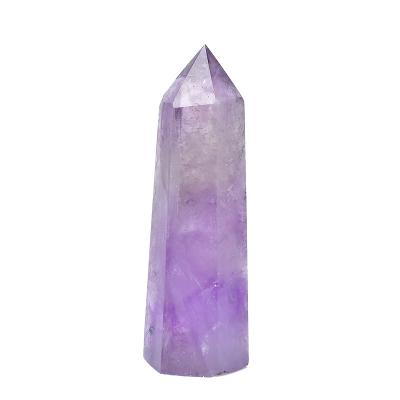 China China Hot Sale Crystal Scepter Natural Amethyst Wand Purple Natural Amethyst Tower for sale