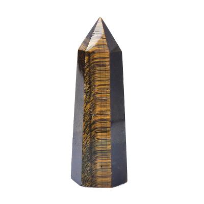 China Tiger Eye Stone Point Quality Best Selling Tiger Eye Point From China Factory Wholesale Price for sale