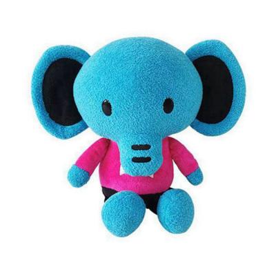 China Handmade Factory Made Blue and Pink Customized Baby Elephant Toy Stuffed Animal Toy for sale