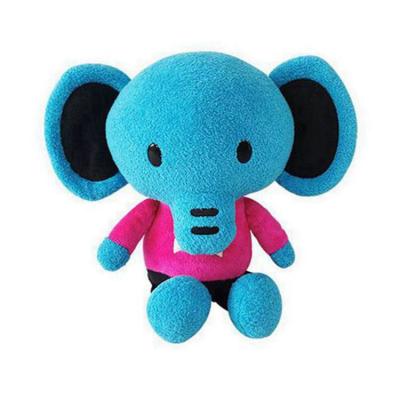 China Handmade Customized Sizes Beads Velvet and PP Cotton Stuffed Toys Elephant-Plush-Toy for sale