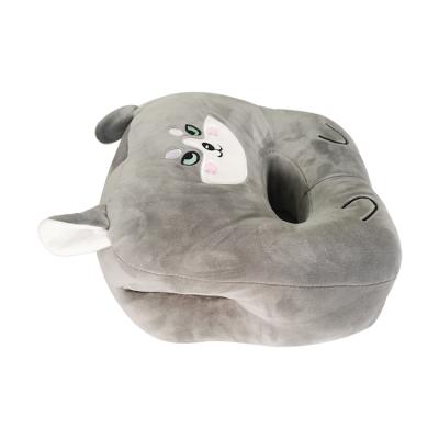 China Anti-Static Durable Crystal Plush Round Folding Nap Sofa Cartoon Sofa Pillow For Office for sale