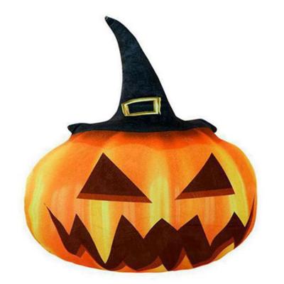 China Handmade Hot Sale White Or Customized Color No Fading Halloween Pumpkin Plush Toys for sale