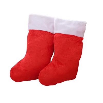 China 2021 New Style Quality Guarantee Plush Christmas Handmade Simple Large Stockings for sale