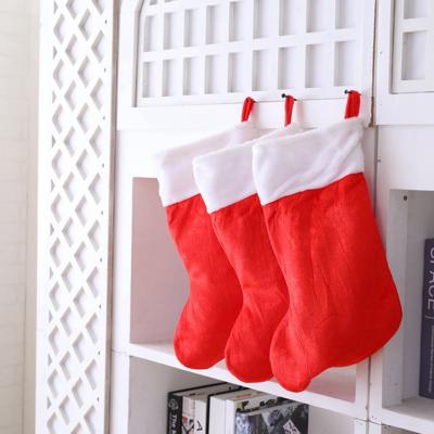 China Modern Design White Christmas Handmade Popular Bulk Stockings For Embroidery for sale