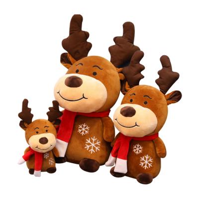 China Wholesale Price Handmade Custom Plush Christmas Deer Plush Toy Christmas Moose Stuffed Toy for sale