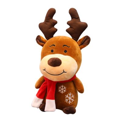 China Handmade Chinese Brand Customized Sizes Christmas Deer Stuffed Toy Christmas Moose Plush Toy for sale