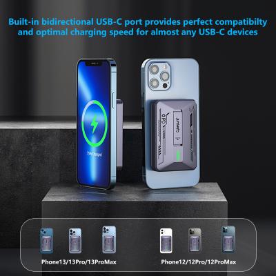 China 5000mAh Fast Wireless Charging Power Bank OEM/ODM Magnetische Powerbank Te koop