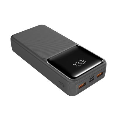 China CE Approved 20000mAh Portable Power Bank With Built In Lightning Cable for sale