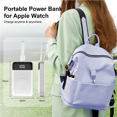 China Mini Smartwatch Power Bank 3000mAh Para Bateria de Carregamento On-The-Go à venda