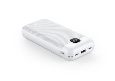 China 22.5W Charge Blue White  Fast charge Power Bank 10000mAh Portable Micro USB for sale