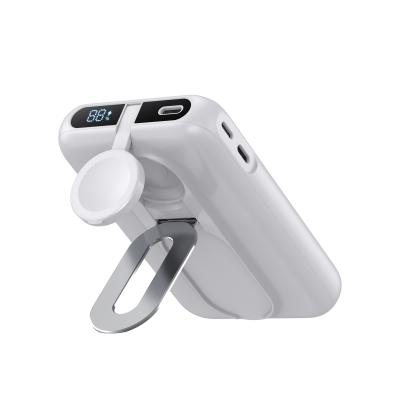 Chine Banque électrique en Li blanc en polymère Chargeur magnétique portable de type C Sortie 5V/3A 15W à vendre