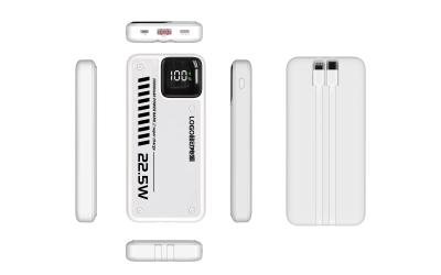 China Portable PD Power Bank Fast Charging ABS PC Power Bank 10000mAh for sale