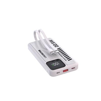 China White Fast Charging Powerbank Portable With Lightning Cable Output 5V 2.4A for sale