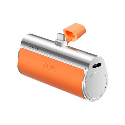 China Draagbare Powerbank met staartplug 4500mAh Capaciteit opladen voor universele apparaten Te koop