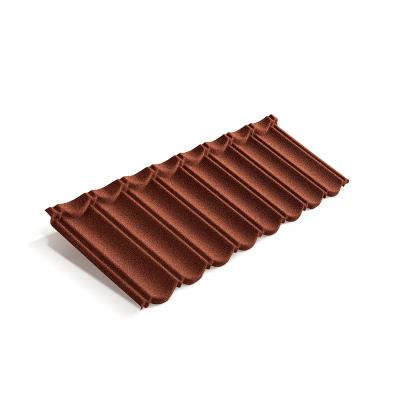 China Modern Stone Coated Roofing Tile Wind Resistant Metal Roof With Easy Installation Project Roof Tile for sale