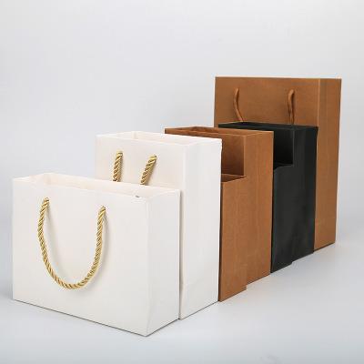 China Custom Cheap Clothing Shoe Recycled Packaging Materials Logo Print Shopping Paper Bag Paper Bag for sale