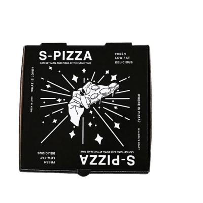 China Disposable Black Pizza Box for sale