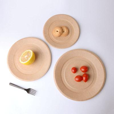 China Minimalist Hot Turned Paper Take Out Bio Degradable Cake Dishes for sale