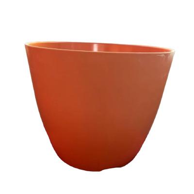 China Country Colorful large size bamboo fiber plant pots for shopping mall decoration for sale