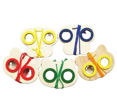 China For Children Exercise Magic Wooden Body Toy Kaleidoscope Sunglasses for sale