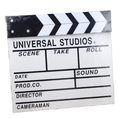 China Manual Shooting TV and Movie Wooden Board Castanets Props Director Wooden Clapperboard for sale