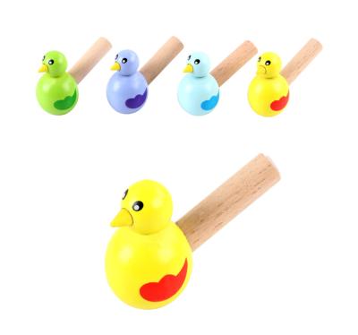 China Funny Cartoon Toy Children's Entertainment Wooden Bird Whistling For Children for sale