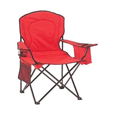 China High Quality Easy-carry Portable Folding Camping Chair with Cooler Pocket with Arm Rest Outdoor Fishing Lightweight Rise Camping Chair for sale