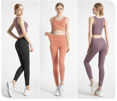 China New Design Breathable Yoga Pants Leggings Women High Waisted Workout Yoga Leggings Fitness And Yoga Wear for sale