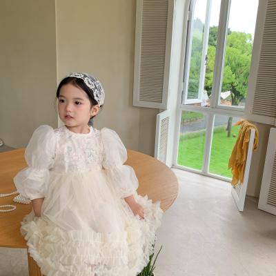 China Anti-wrinkle Birthday Dress Baby Girl Soft Sequined Breath Sleeve Puffy Princess Dresses for sale