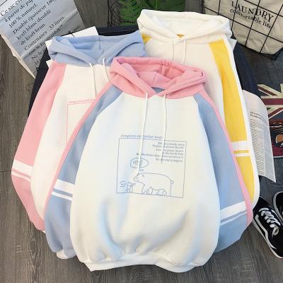 China Autumn And Winter Anti-wrinkle Sweatshirt Autumn And Winter Sanitary New Edition Students Hoody Hoodies Hairy And Thickened Women's Long Sleeve Loose for sale