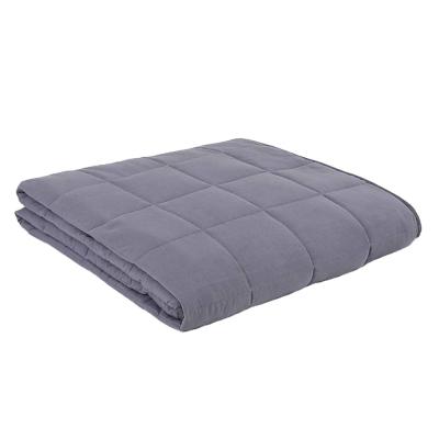 China 100% Reversible Polyester Glass Beads Cotton Double Side Anti-Static Breathbable Weighted Heavy Weight Blanket for sale