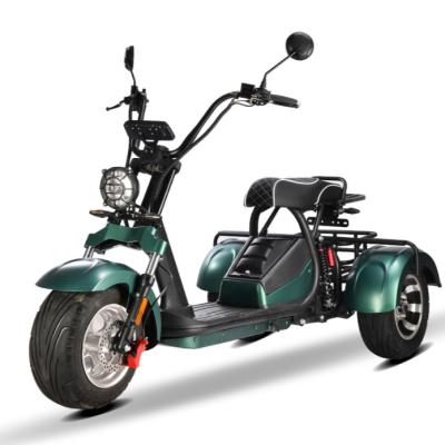 China 2022 2023 UK European Warehouse Eu 3 Wheel Fat Tire Suspension Unisex Powerful Electric Scooter City Cocos 3 Wheel For Adult for sale