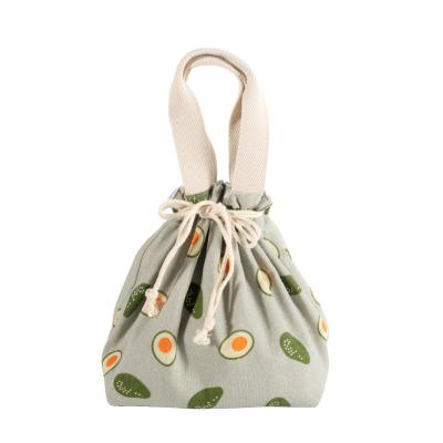 China Eco-Friendly Border Japanese Cute Cartoon Drawstring Stain Portable Lunch Bag Lunch Bag for sale