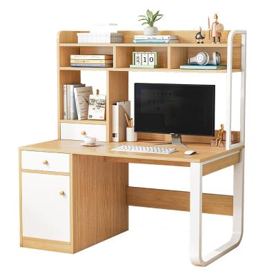 China Adjustable (Height) Laptop Writing Desks Students Chairs Small Benchtop Bedroom Study Table Computer Desk With Bookcase for sale