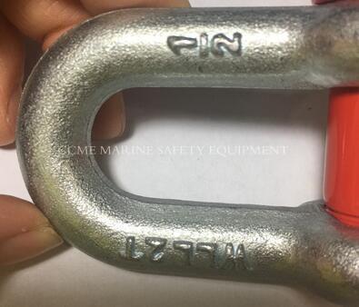 China Marine Forged Carbon Steel D And Bow Shackle Rigging Shackle for sale