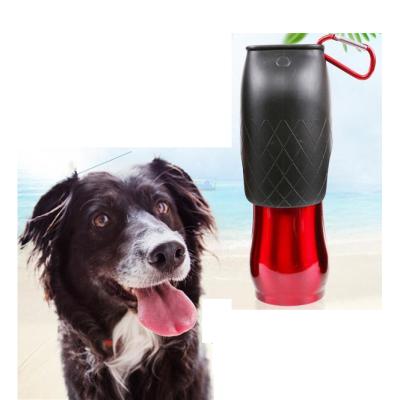 China Stainless Steel 300 600 750ml Sustainable Outdoor Portable Travel Dog Drinking Water Bottle for sale