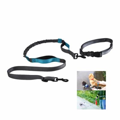 China Pet Star Two Sustainable Ways Use Shock Absorbing Hand Coupler Dog Free Adjustable Reflective Double Leash for sale