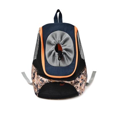 China Durable Waterproof Oxford Cloth Pet Travel Carrier Backpack For Small Dog And Cat for sale