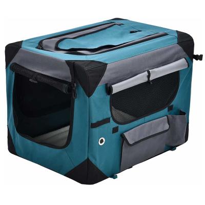 China Outdoor Waterproof Portable Foldable Pet Carrier Cat Dog Travel Crate Viable Star Pet Carrier for sale