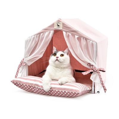 China Sustainable Modern Portable Pet Tents Houses For Puppy And Cat for sale